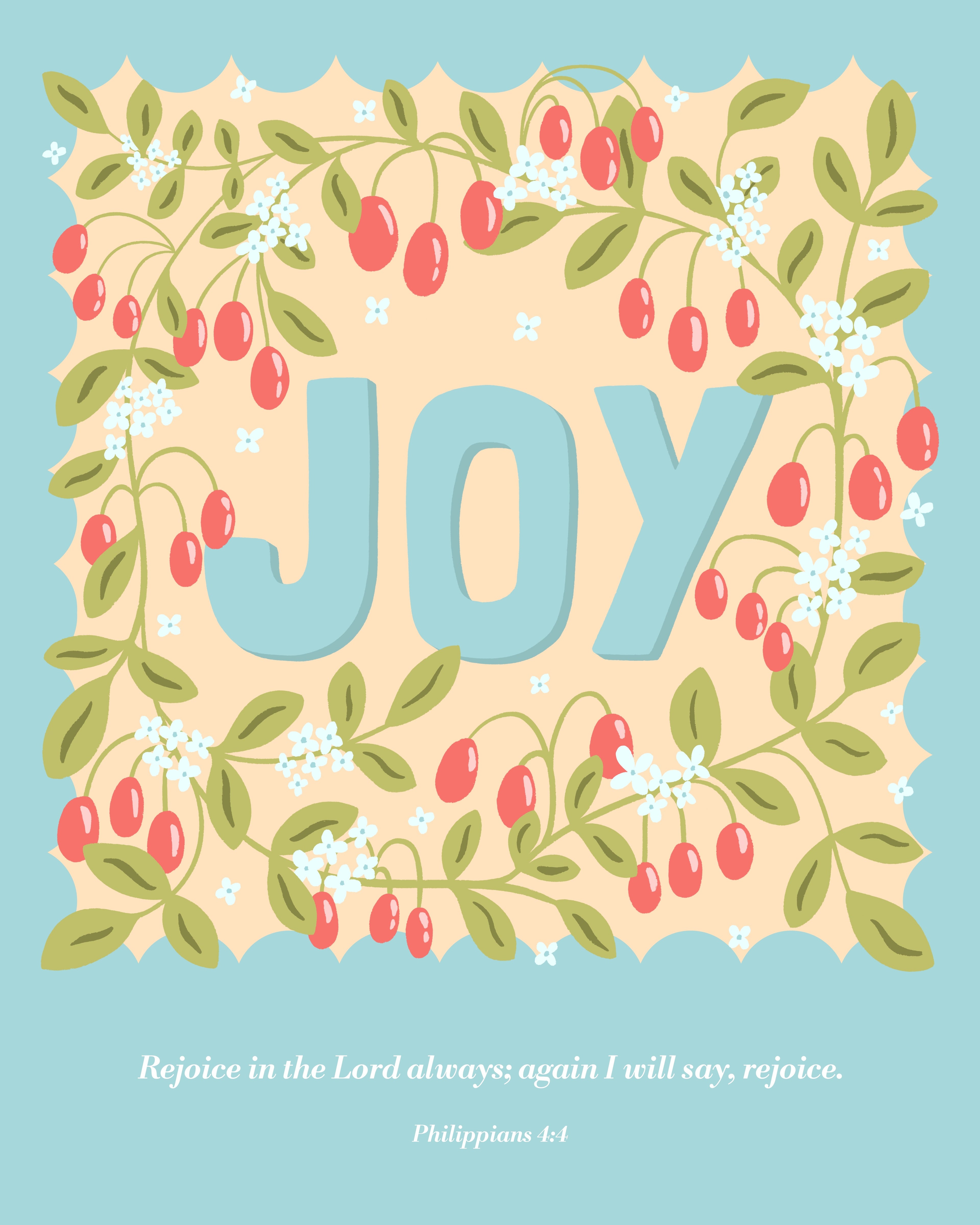 JOY Fruit of the Spirit - Digital Download JPEG + PNG Bible Verse Wall Art Printable Christian Home Decor/Cricut Crafts/Planner